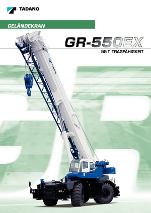 Grues tous-terrains Tadano GR 550 EX