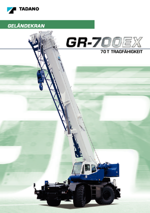 Grues tous-terrains Tadano GR 700 EX
