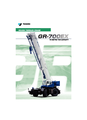 Grues tous-terrains Tadano GR 700 EX