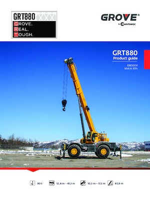 Grues tous-terrains Grove GRT880 