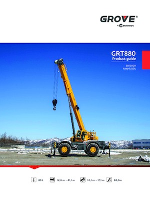 Grues tous-terrains Grove GRT880 