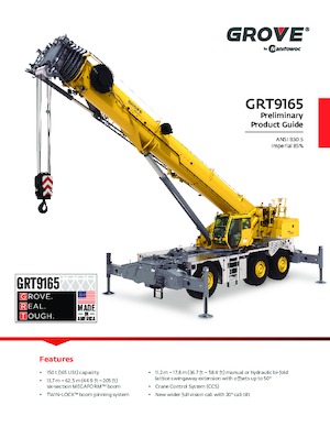 Grues tous-terrains Grove GRT9165
