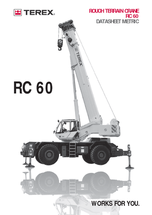 Grues tous-terrains Terex Bendini RC 60  (4x4x4)