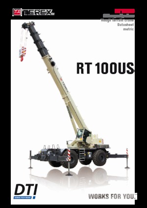 Grues tous-terrains TEREX CRANES RT 100US