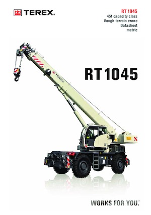 Grues tous-terrains TEREX CRANES RT 1045