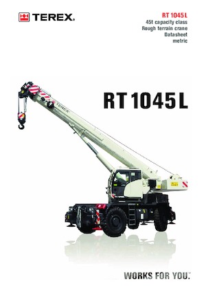 Grues tous-terrains TEREX CRANES RT 1045L
