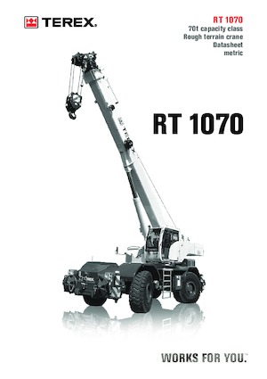 Grues tous-terrains TEREX CRANES RT 1070