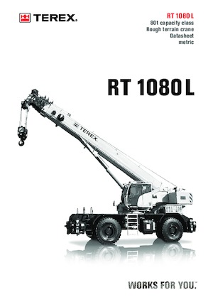Grues tous-terrains TEREX CRANES RT 1080 L