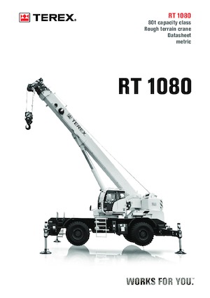 Grues tous-terrains TEREX CRANES RT 1080