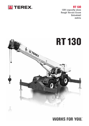 Grues tous-terrains Terex Bendini RT 130