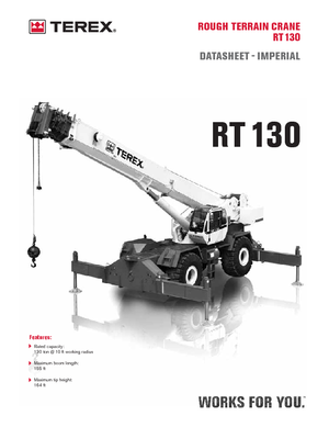 Grues tous-terrains Terex Bendini RT 130
