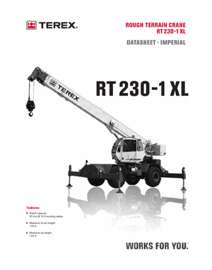 Grues tous-terrains Terex Bendini RT 230-1 XL