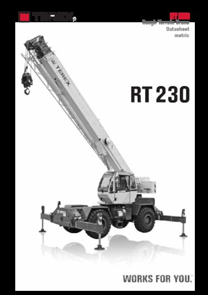 Grues tous-terrains TEREX CRANES RT 230