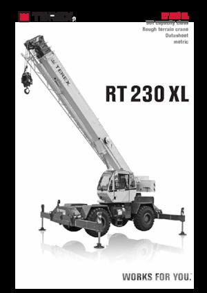 Grues tous-terrains TEREX CRANES RT 230 XL