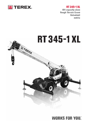 Grues tous-terrains Terex Bendini RT 345 XL