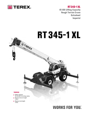 Grues tous-terrains Terex Bendini RT 345 XL