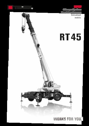Grues tous-terrains TEREX CRANES RT 45