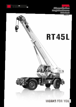 Grues tous-terrains TEREX CRANES RT 45L