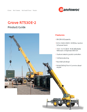 Grues tous-terrains Grove RT530E-2 