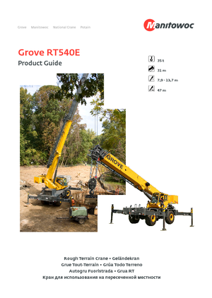 Grues tous-terrains Grove RT540E 