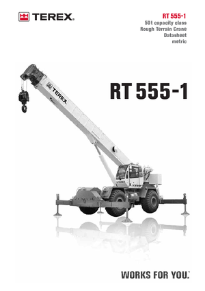 Grues tous-terrains Terex Bendini RT 555-1