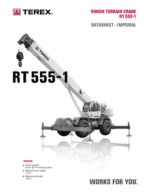Grues tous-terrains Terex Bendini RT 555-1