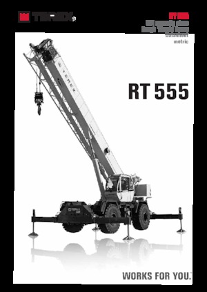Grues tous-terrains TEREX CRANES RT 555
