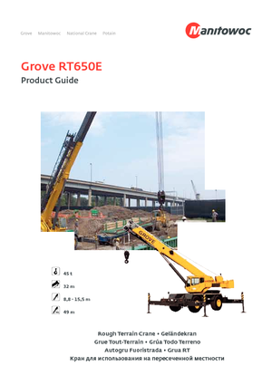 Grues tous-terrains Grove RT650E