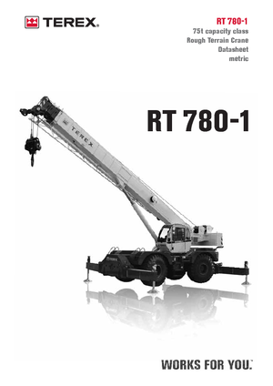 Grues tous-terrains Terex Bendini RT 780