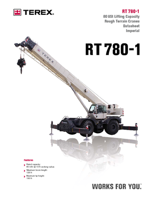 Grues tous-terrains Terex Bendini RT 780