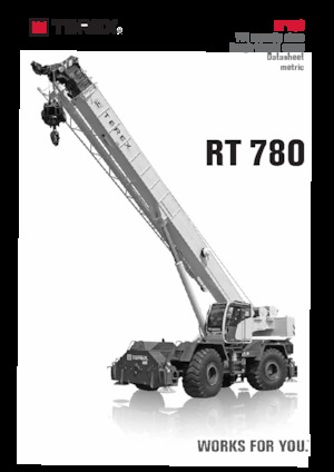 Grues tous-terrains TEREX CRANES RT 780