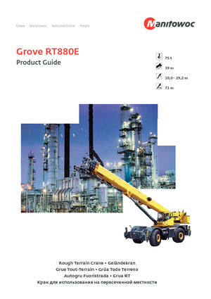 Grues tous-terrains Grove RT 880 E (4x4x4)