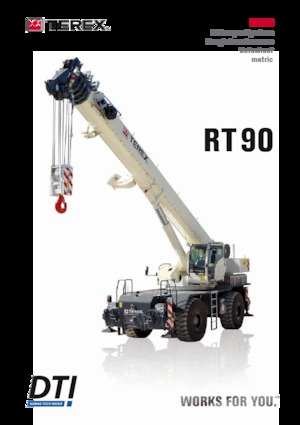 Grues tous-terrains TEREX CRANES RT 90