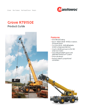 Grues tous-terrains Grove RT9150E