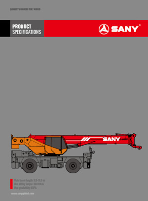 Grues tous-terrains Sany SRC300CR