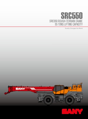 Grues tous-terrains Sany SRC550