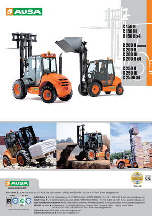 Chariots élévateurs tout terrain Ausa C 250 H x 4