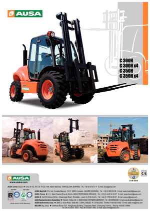 Chariots élévateurs tout terrain Ausa C 300 H