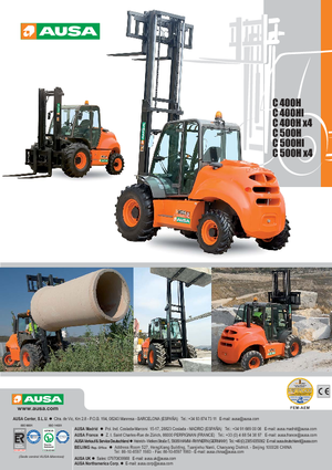 Chariots élévateurs tout terrain Ausa C 500 H