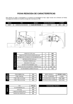 Chariots élévateurs tout terrain Mast Explorer H 20 DL