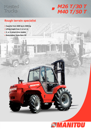 Chariots élévateurs tout terrain Manitou M 50.4