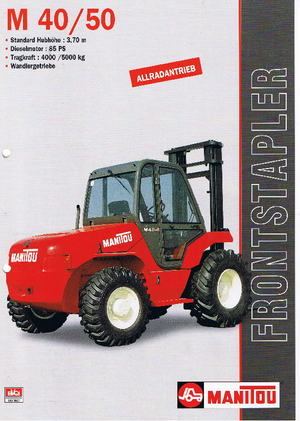 Chariots élévateurs tout terrain Manitou M 40.4