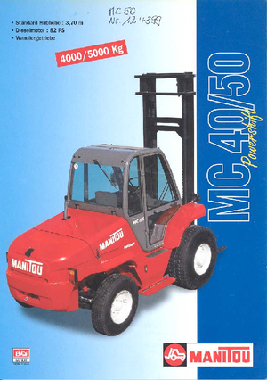 Chariots élévateurs tout terrain Manitou MC 40 CP