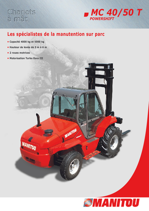 Chariots élévateurs tout terrain Manitou MC 50 PS