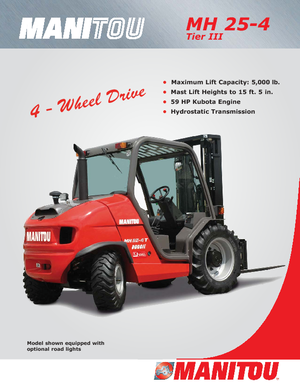 Chariots élévateurs tout terrain Manitou MH 25-4T Buggie