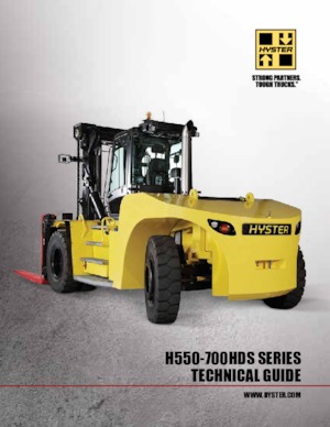Chariots élévateurs tout terrain Hyster H550HDS