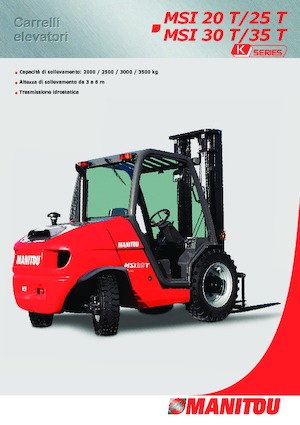 Chariots élévateurs tout terrain Manitou MSI 25 T