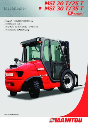 Chariots élévateurs tout terrain Manitou MSI 30 T
