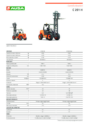 Chariots élévateurs tout terrain Ausa C 251 H x2