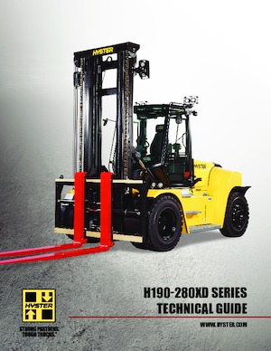 Chariots élevateurs frontaux diesel Hyster H190XD